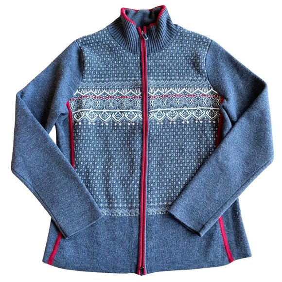 Eddie Bauer Sport Women's Zip Cardigan, Wool/Angora - Size Large - Picture 1 of 8